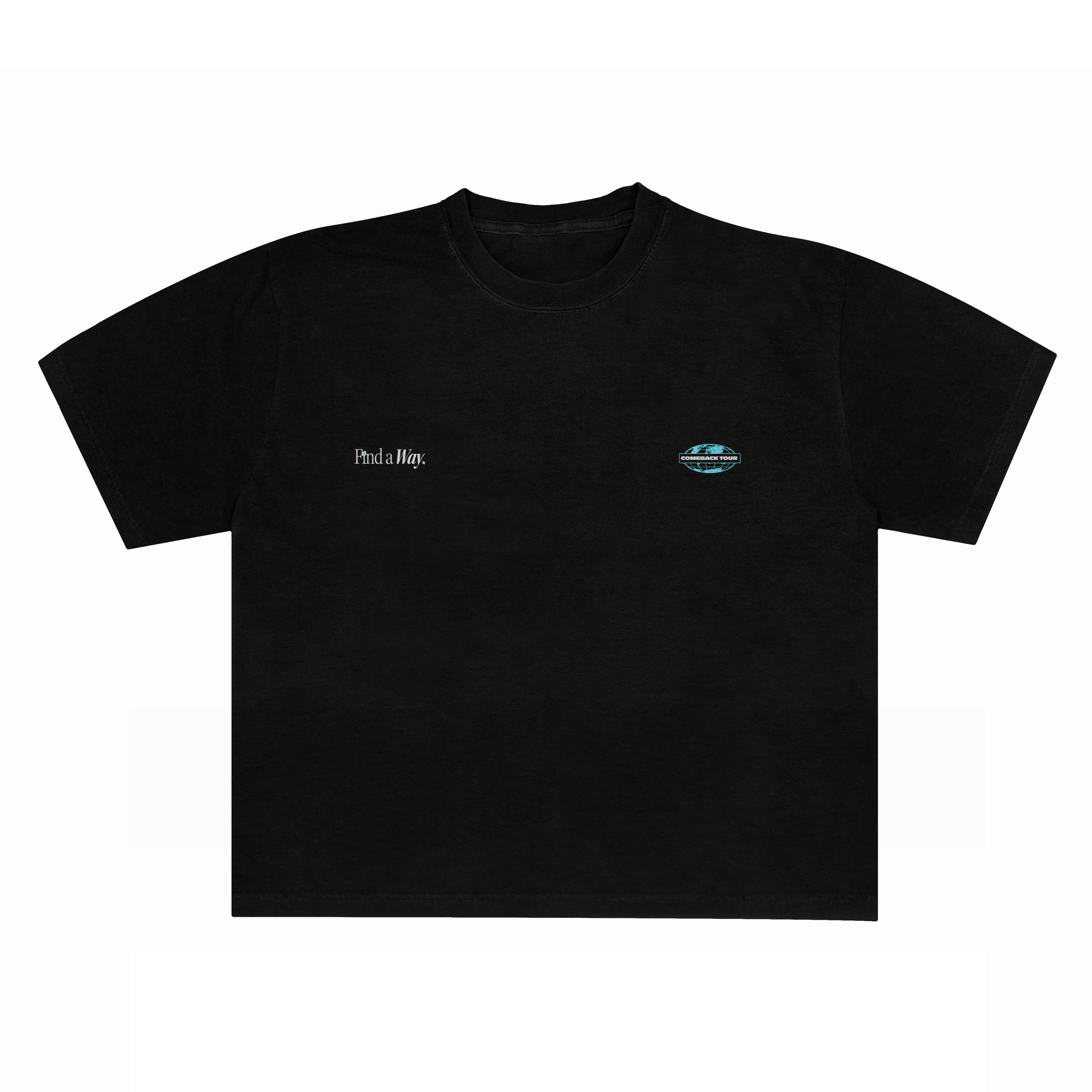 The Comeback Tour Boxy T-Shirt in Black