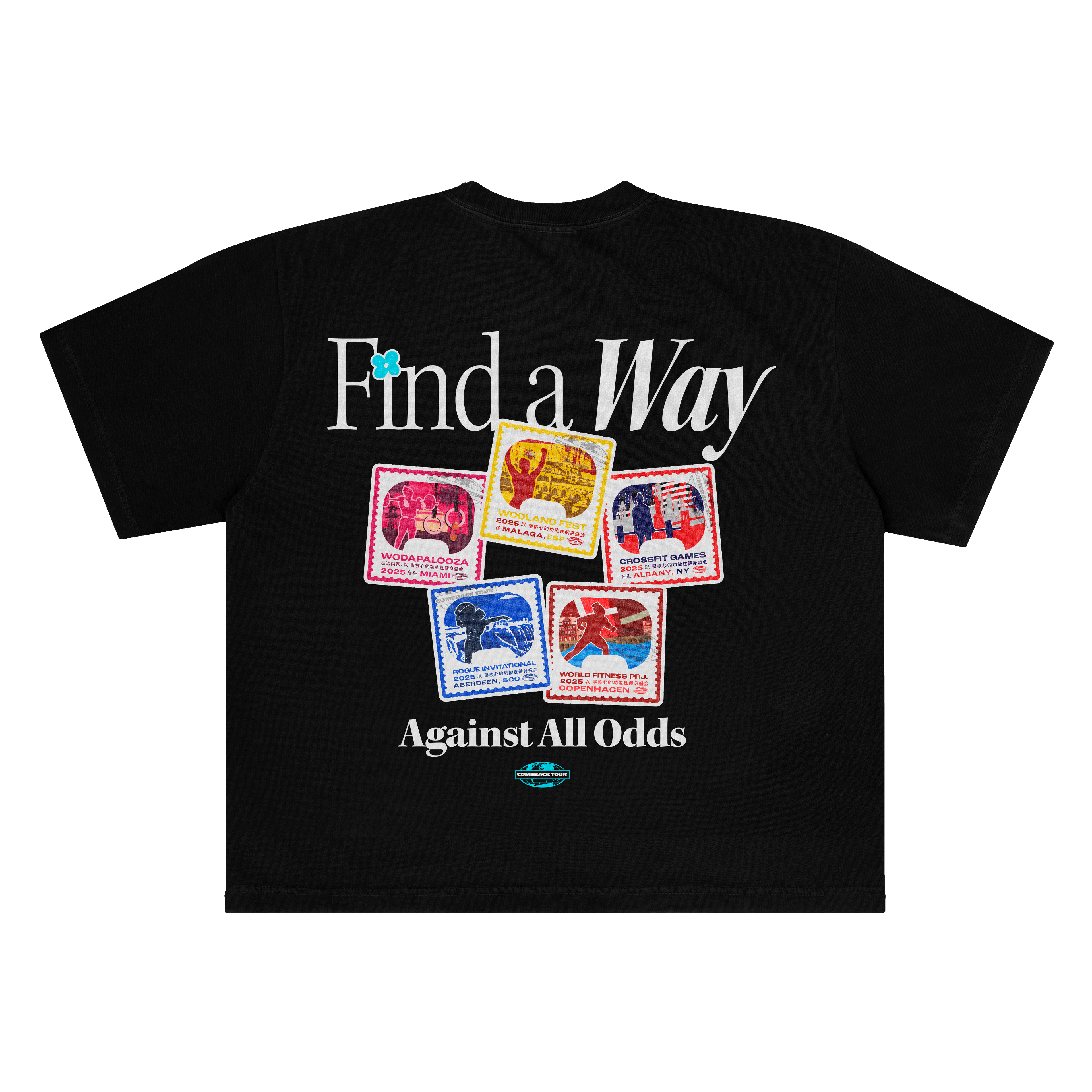The Comeback Tour Boxy T-Shirt in Black