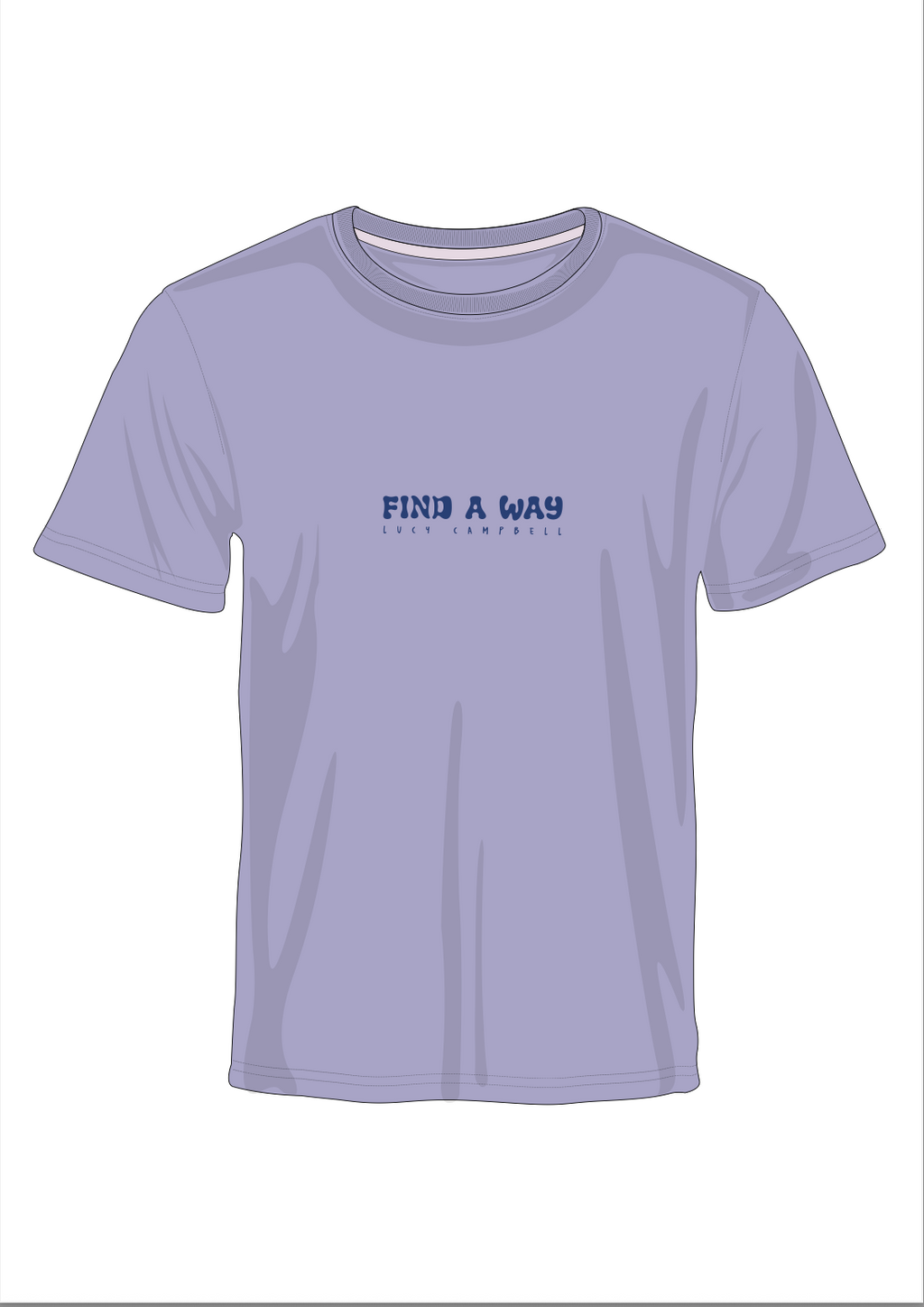 Find A Way T-Shirt in Lilac