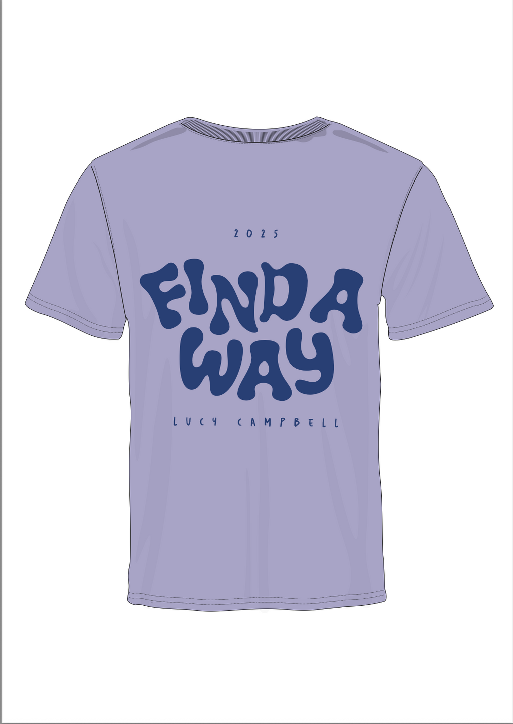 Find A Way T-Shirt in Lilac