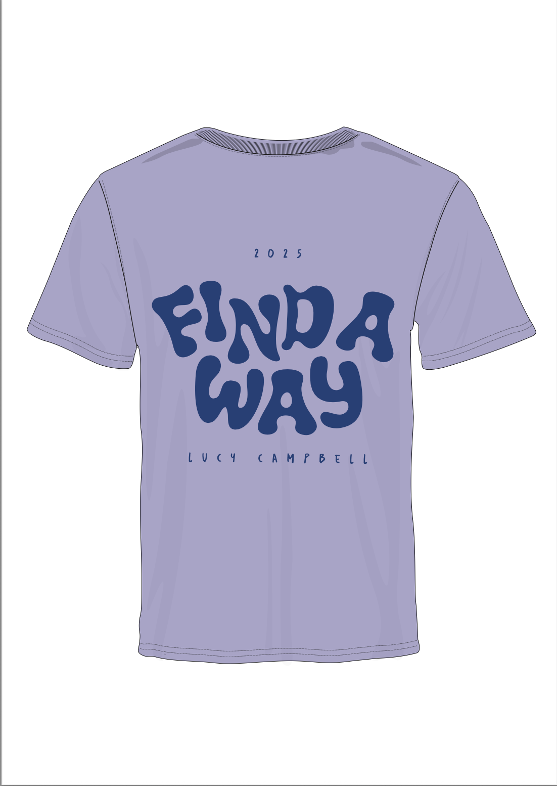 Find A Way T-Shirt in Lilac