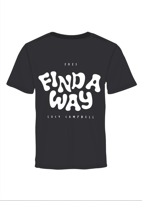 Find A Way T-Shirt in Black